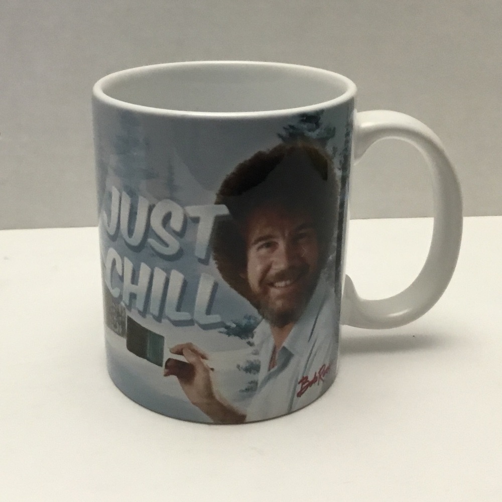 Bob Ross just chill mug NEW!!